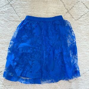 Forever21 blue lace skirt XS